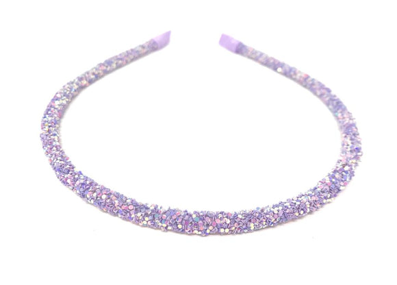 Lilac Glitter Headband