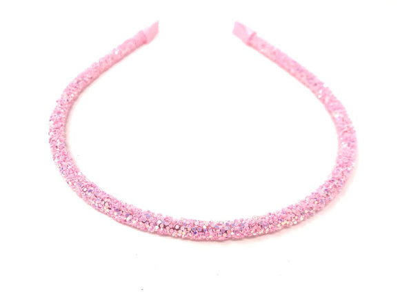 Pink Glitter Headband