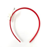 Ivory & Red Satin Diamante Butterfly Headband