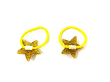 Gold Star Hair Ties - Set of 2