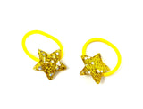 Gold Star Hair Ties - Set of 2