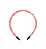 Coral Glitter Headband