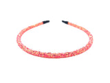 Coral Glitter Headband