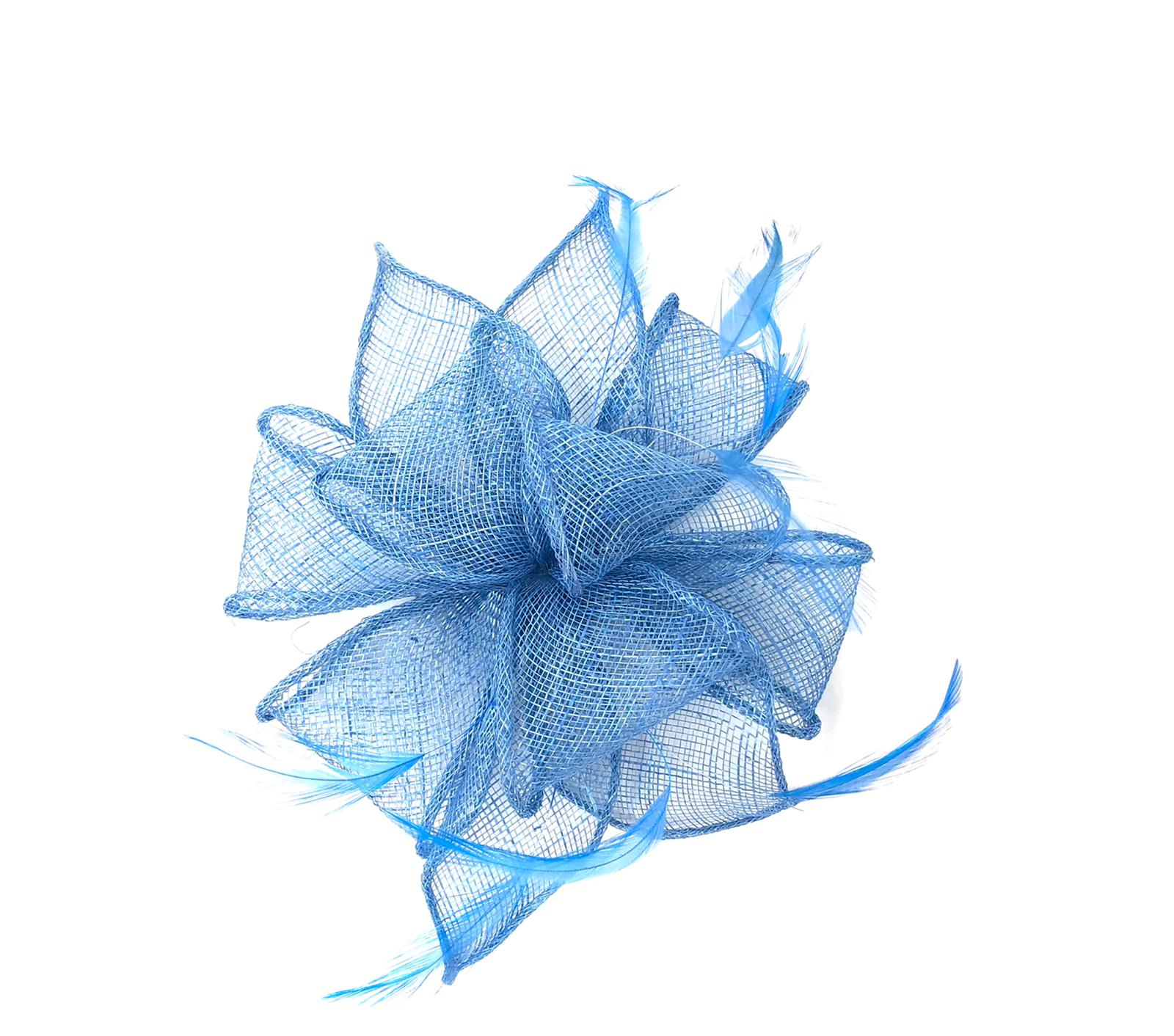 Blue online hair fascinator