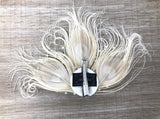 Ivory Feather Fascinator Bridal Hair Clip
