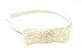 Ivory Vintage Lace Side Bow Headband