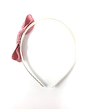 Ivory and Dusky Pink Bow Headband
