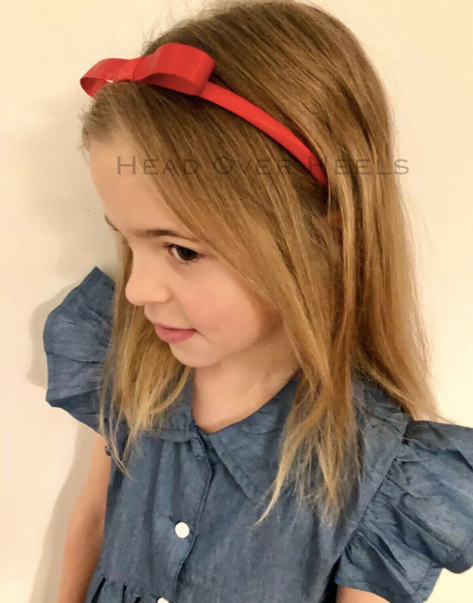 Matilda Style Outfit - Blue Denim Dress & Red Matilda Style Headband Head Over Heels Hair Accessories Matilda Style Outfit - Blue Denim Dress & Red Matilda Style Headband Head Over Heels Hair Accessories