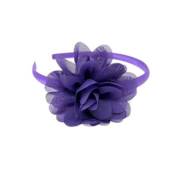 Purple shop flower headpiece