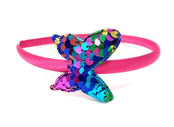 Rainbow Sequin Butterfly Headband