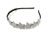 Silver Glitter Star Headband