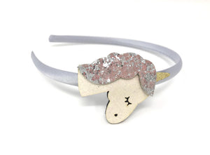 Silver Unicorn Headband