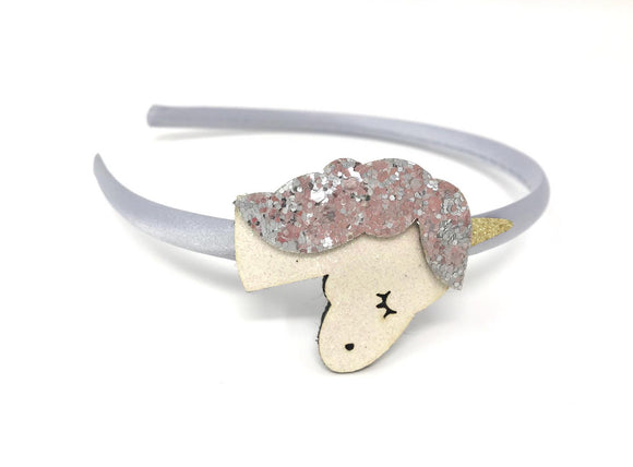 Silver Unicorn Headband