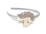 Silver Unicorn Headband