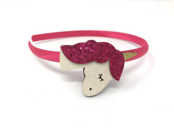 Hot Pink Unicorn Headband